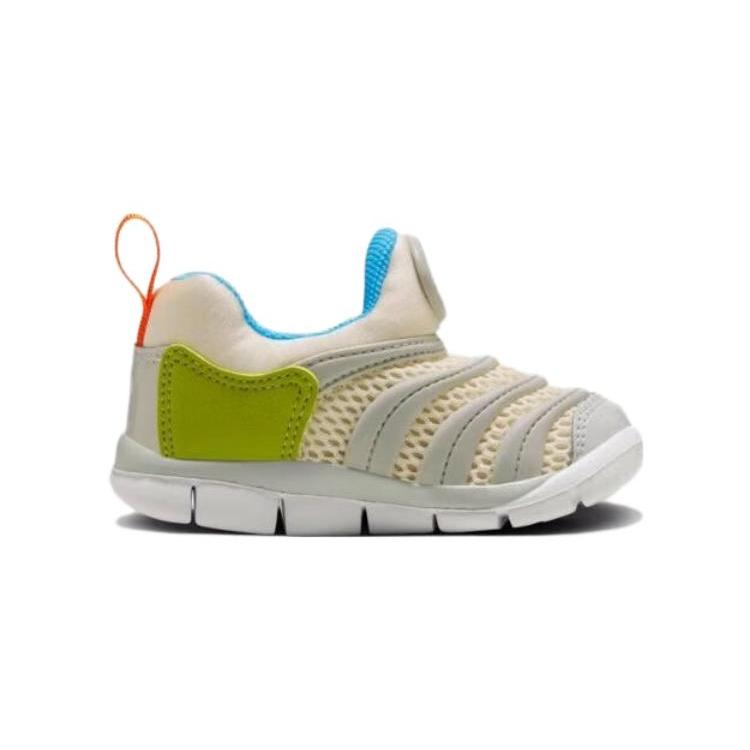 Nike Dynamo Free TD Synthetic Leather Slip Resistant Anti Kick Low top Baby & Toddler Shoes Gray Green FN3693-180