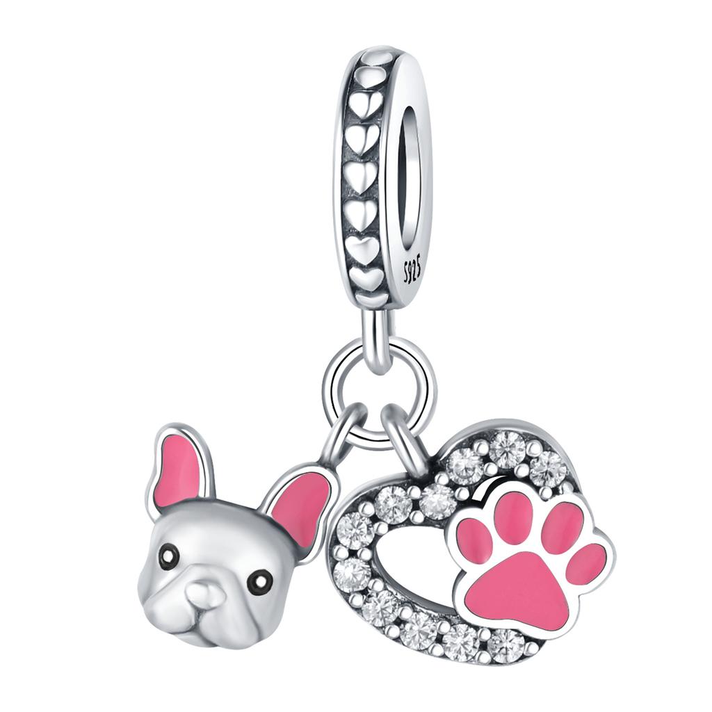 Copper Cat Dog Paw Prints Series Pendant Charms Beads Fit Original Wear Braceletsdiy Jewelry Accessory