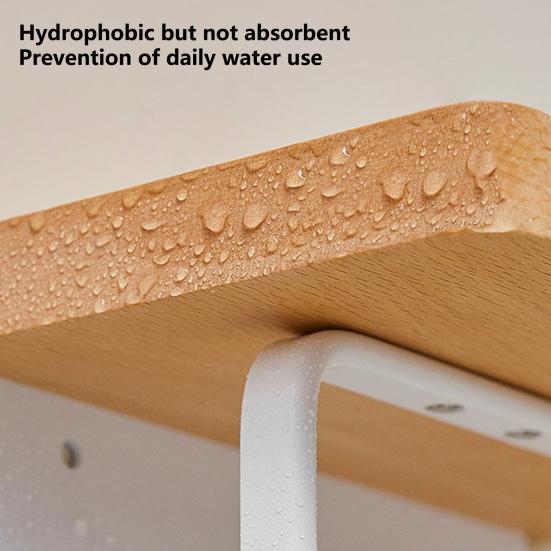 Tissue Rack Strong Bearing Capacity Punch Free Wooden Bathroom Toilet Wall Hanging