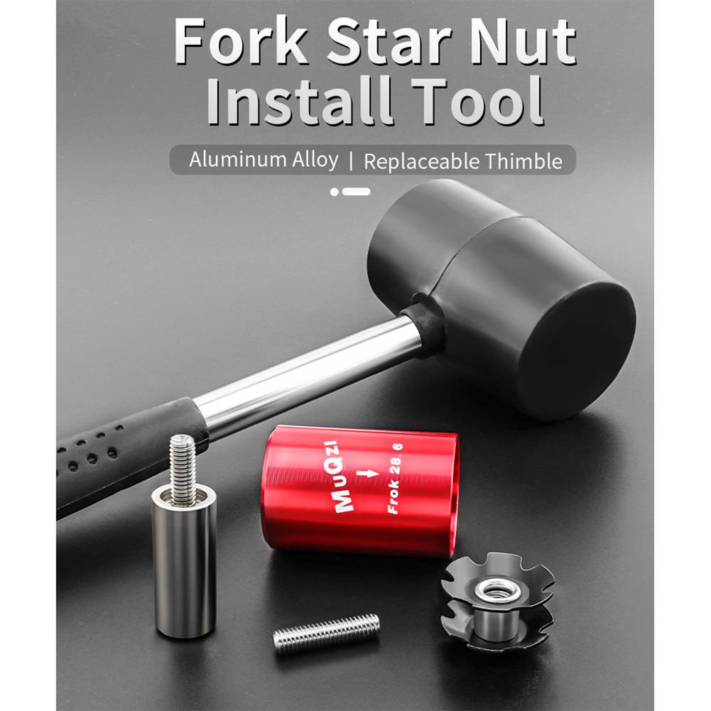 Fork Star Nut Install Tool Aluminum Alloy Mountain Road Bike Headset Fork Steerer Driver Press Fit Tool