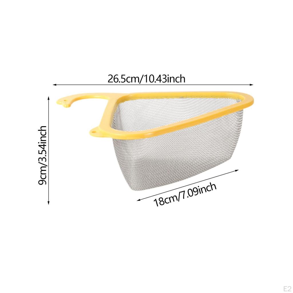 Küchenspülbecken Siebkorb Ecke Abtropfgestell Praktischer Abfluss für Restaurant Bar