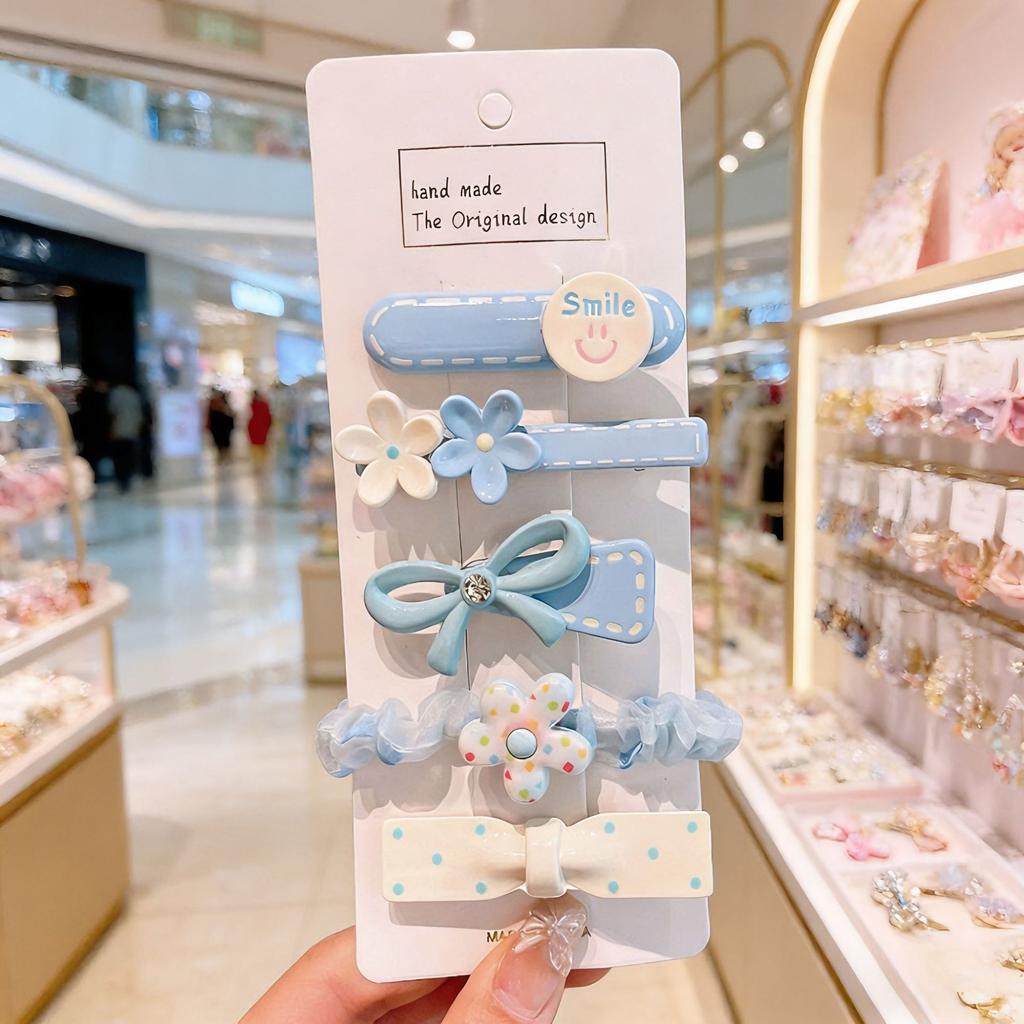 Children'S Hairpin Bag Cloth, Duck Bill Clip Cloth, Bow Root, Princess Hairpin, Cute Little Flower Girl Hair Accessories