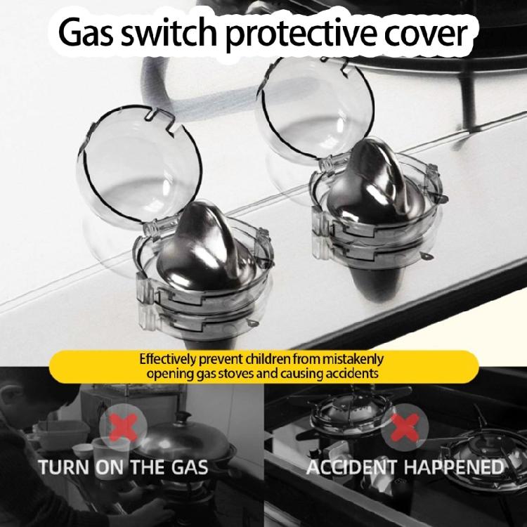 6 Stück Herdknopfabdeckung Kindersicherheits-Gasschutz Ofenschutz Hitzebeständig Kindersichere Ofenknopfabdeckung