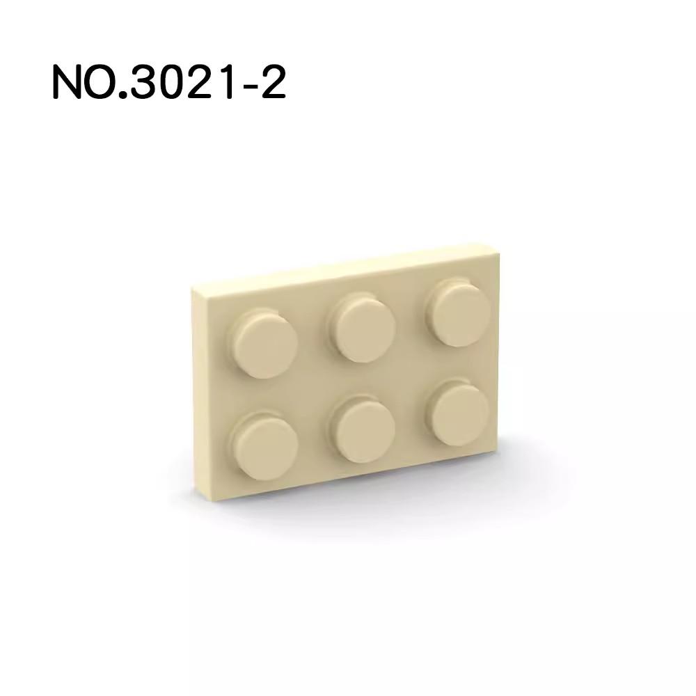 

20Pcs My Own Creation Parts 3021 Plate 2 x 3 Works with Bricks DIY Assmble Building Up Pieces Particle Kid Brain Toy Present