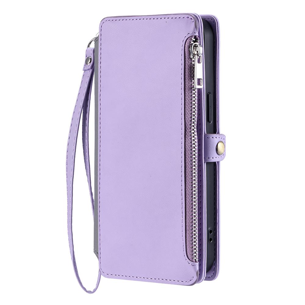 For Motorola Moto G56 5G Case TPU+PU Leather Wallet Phone Cover with Wrist Strap