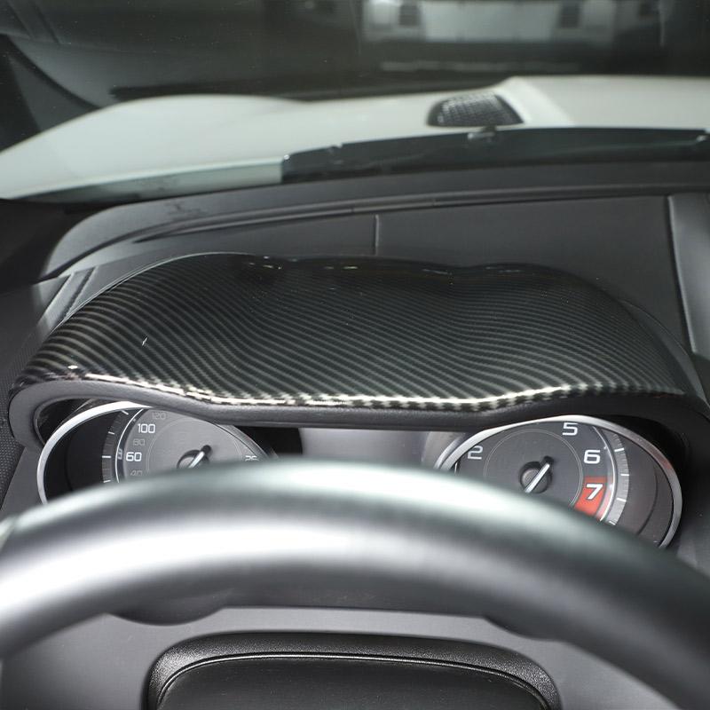 For Jaguar F-TYPE 2013-2024 ABS Carbon Fiber/Matte Black Car Dashboard Cover Decorative Sticker Car Interior Accessories
