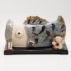 Fukubeya Mino Ware Toyodaigama Extra Large Brave Carp Streamer Tatara May Doll Interior Decoration Gift for Boys' Day