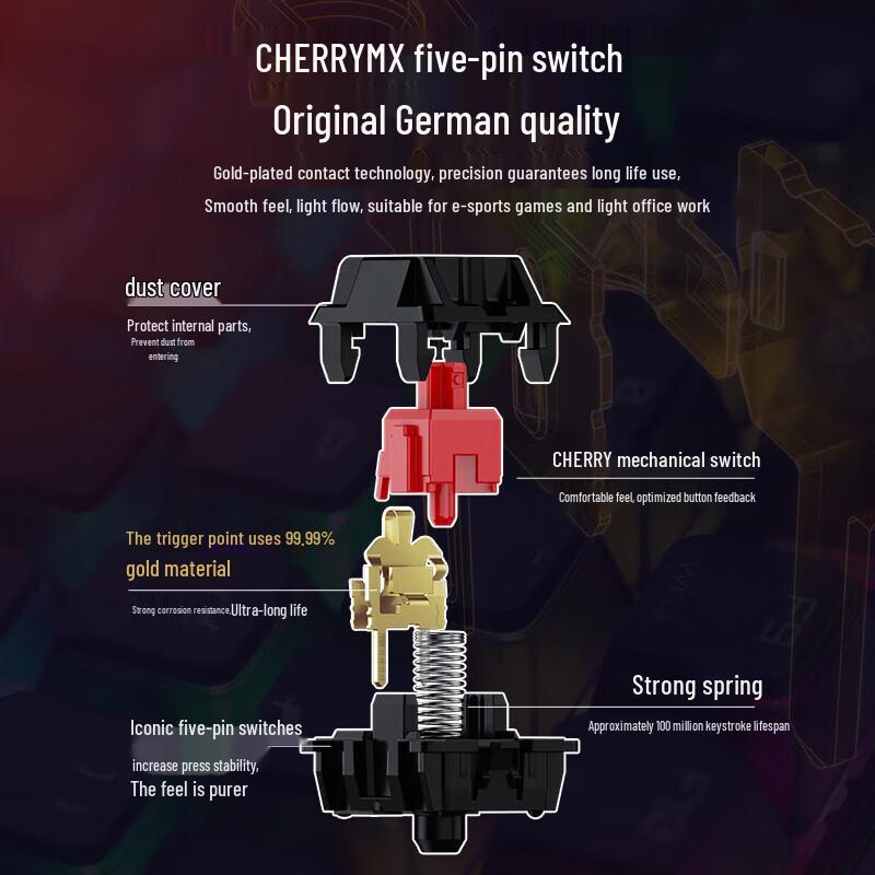 CHERRY MX2.0S Cang Qiong Three-Mode Mechanical Keyboard