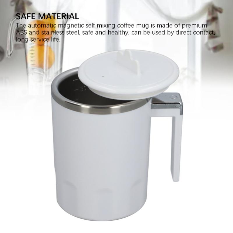 Self Stirring Coffee Mug Stainless Steel Rechargeable Automatic Magnetic Self Mixing Coffee Mug With Lid For Stirring Coffee