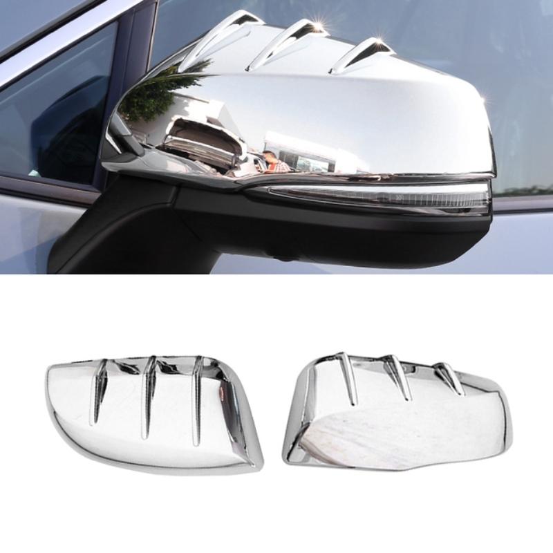 For Toyota Grand Highlander 2024 2025 Black Car Side Rearview Mirror Cover Rear View Mirror Rain Eyebrow Board Sunshade Cover