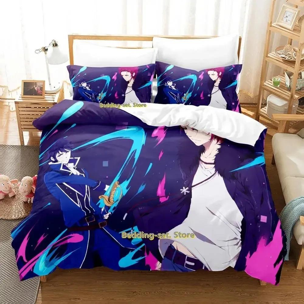 K Project Mikoto Suoh No Blood! No Bone! No Ash! Bedding Set Cartoon Anime Three-piece Set Adult Kid Bedroom Duvet Cover Sets