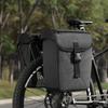 Weatherproofed Cycling Panniers Bag With Carbon Texture Multiple Pocket Organization for Outdoor Exploration