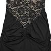 Women's Sexy Halter Lace Sleeveless Split Dress - European/American Fashion