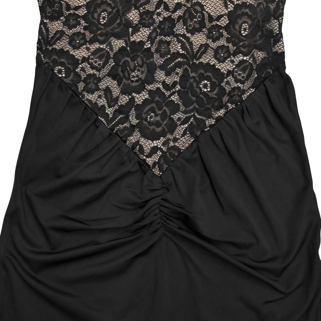 Women's Sexy Halter Lace Sleeveless Split Dress - European/American Fashion