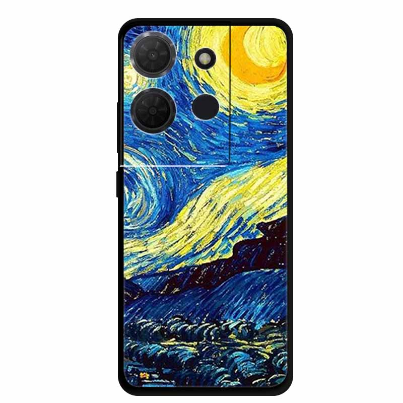 Cover For TCL 503 TPU Silicone Phone Case Flower Blossoms Para Capa Bumper Funda TCL503 Soft Protector Fashion Shockproof Bumper