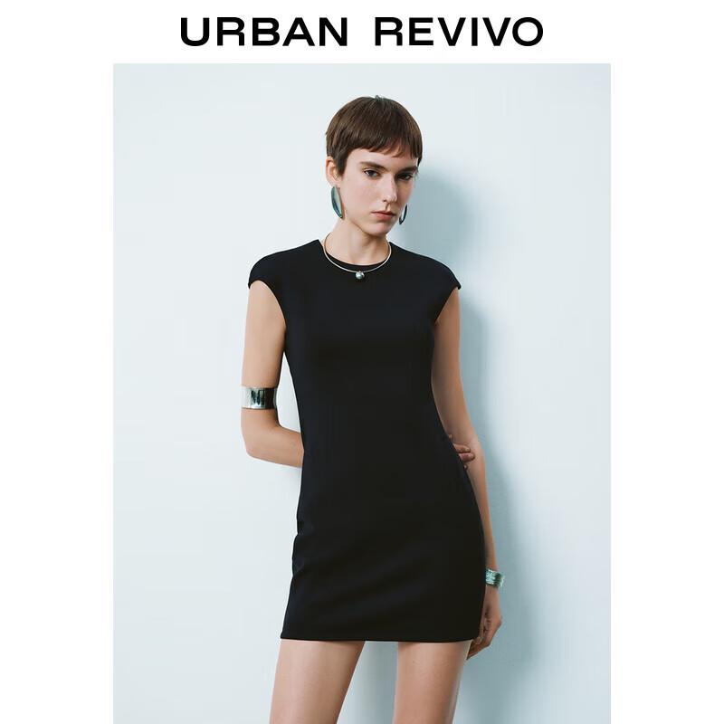 

UR 2025 Spring Women s Elegant Slim-Fit Back-Zip Mini Dress L
