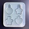 Perfume Bottle Silicone Mold Quicksand Epoxy Casting Molds Resin Shaker Mold DIY Pendant Keychain Jewelry Making Mold