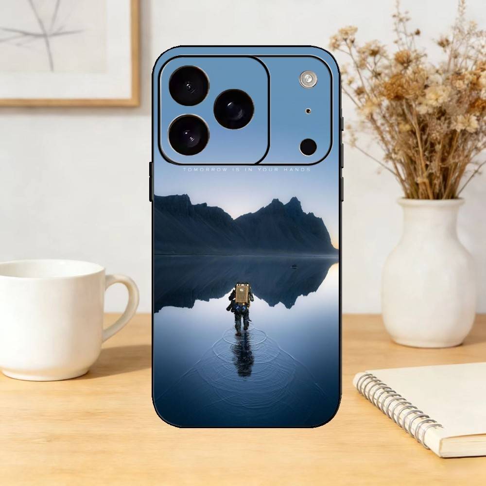 

D-Death-e-Strandings-Game Phone Case For iPhone 17,16,15,14,13,12,11 Plus,Pro Max,SE4Soft Silicone Black Cover iPhone13