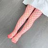 Heta Diamant Barnstrumpor Tights Fisknätsstrumpor Stor Prick Borr Damers Ihåliga Bottenstrumpor Färg Nätstrumpor med Borr