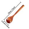Haoyuan Long-Handled Wooden Spoon for Rice, Soup, and Ramen
