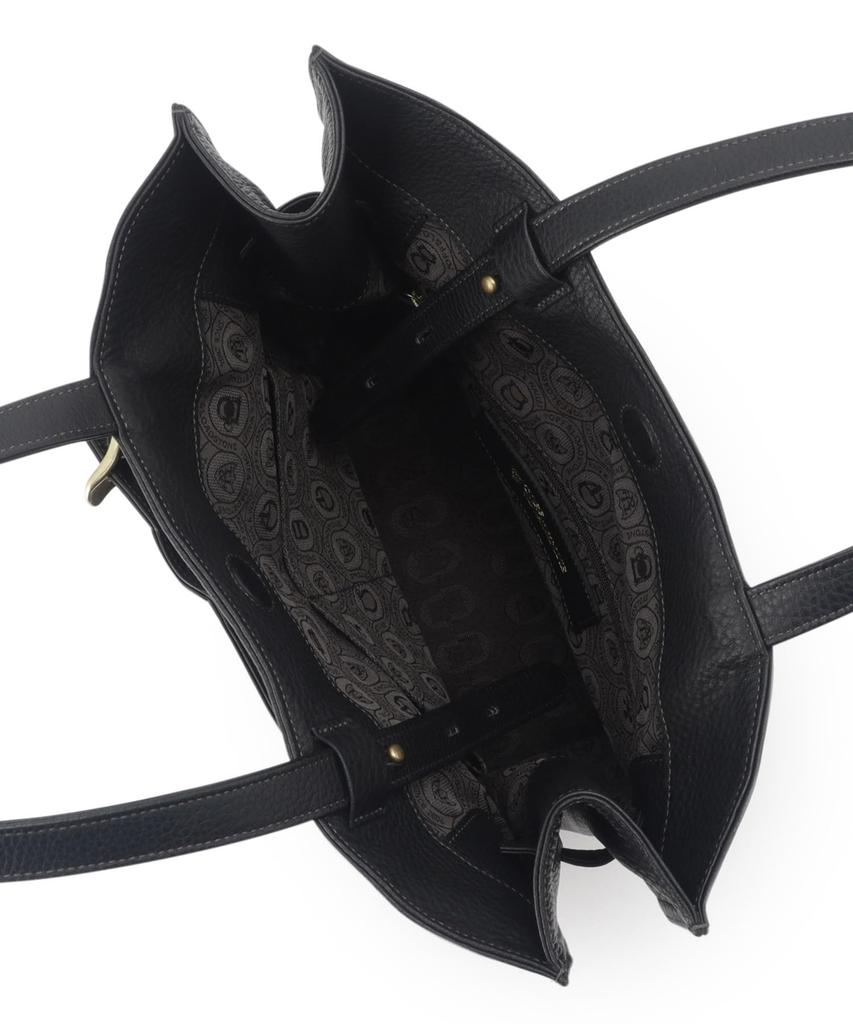 Toff & Loadstone Kushi Tote Bag, Soft Shrink Cowhide Leather, One Size, Black