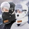 Winter Cycling Hat, Warm, Anti Cold Wind, Hood Cover, Electric Bike Snow Cover, Face Mask, Cotton, Lei Feng Hat