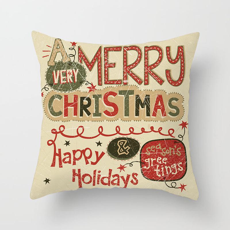 Home Furnishings Christmas Simple Sofa Pillow Cases