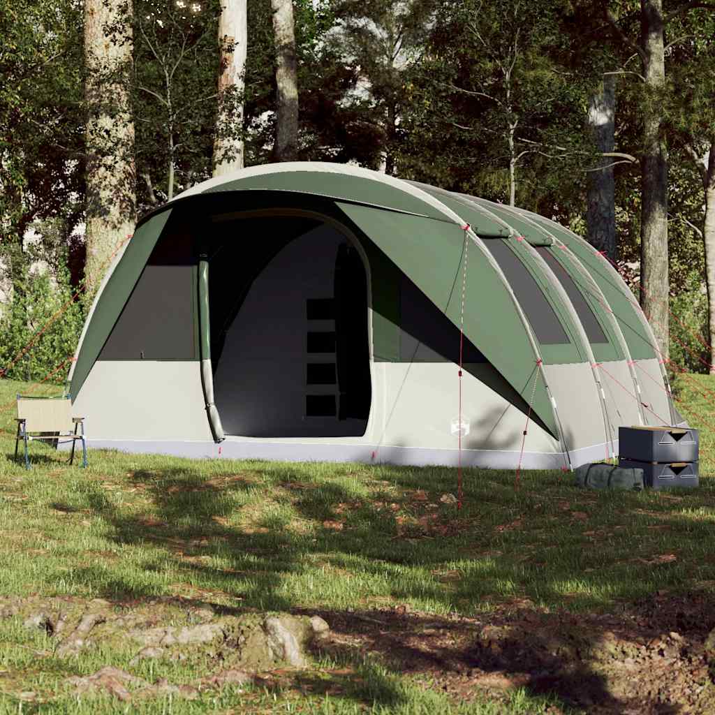 Tunnel Family Tent for 7 People Green Waterproof