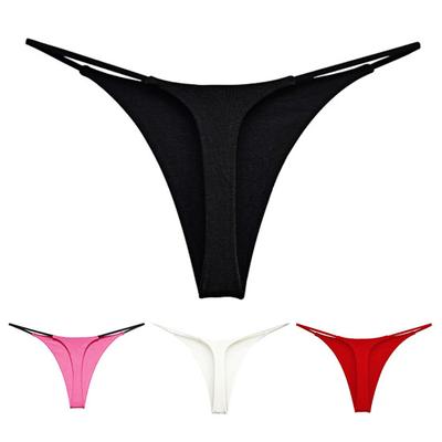 Kadın Külot Düz Renk Düşük Bel Çift Katmanlı Bikini G-string Dikişsiz Elastik Külot Baştan Çıkarıcı Tanga Kadın İç Çamaşırı