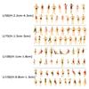 10Pcs 1:100/1:150/1:75/1:50 Scale Plastic People Figures Miniature Swimming People Model DIY Character Assorted Poses Kids Toys