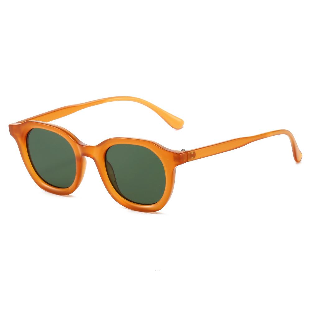 Retro Oval Sunglasses Stylish Minimalist Round Shades for Women Men Fashion Eyewear