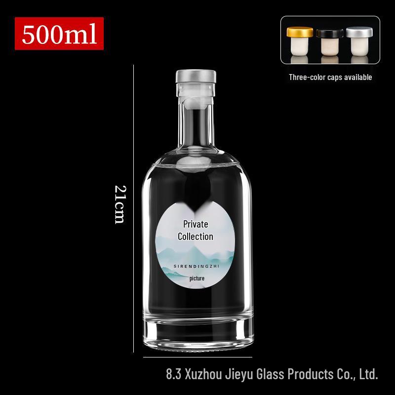 High-Grade Sealed Glass Wine Bottle for Baijiu Soaking and Long-Term Storage