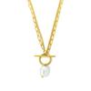 Trend Elegant Jewelry Wedding Big Pearl Pendant Chain Necklace For Women Fashion White Imitation Pearl Choker Necklace