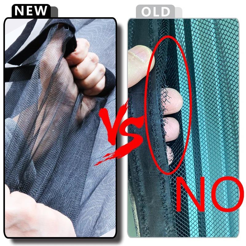 Strong Magnetic Door Mosquito Net Screen Mesh Custom Size Black,White,Gray Curtain Fly Insect Auto Closing Invisible for Outdoor