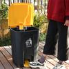 Commercial Square Pedal Trash Can