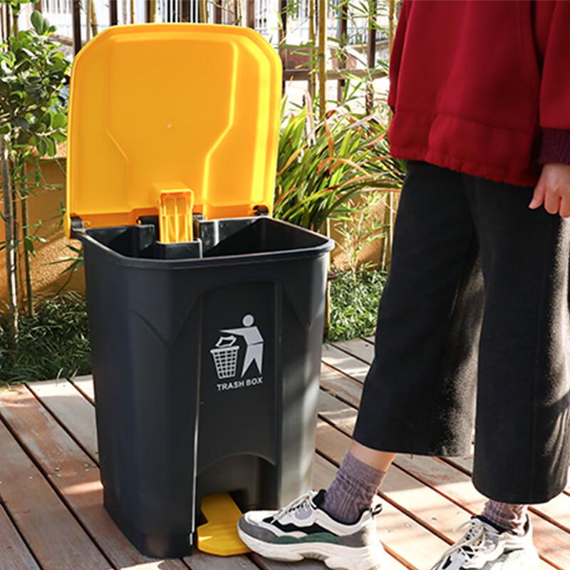 Commercial Square Pedal Trash Can