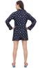Bimba Women Button-Down Shirt With Elastic Waist Shorts 2 Pcs Night Wear Set -