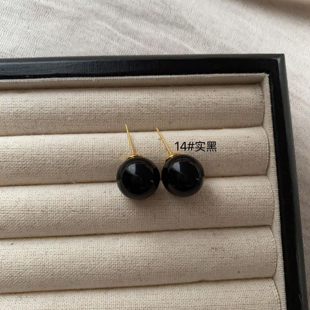 Simple And Sweet Atmosphere Pearl Multi-Color Stud Earrings, Advanced Not Monotonous And Versatile, Simple And Generous Light Luxury Earrings