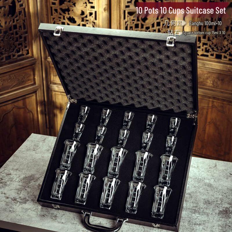 Light Luxury Diamond Artificial Crystal Baijiu Set