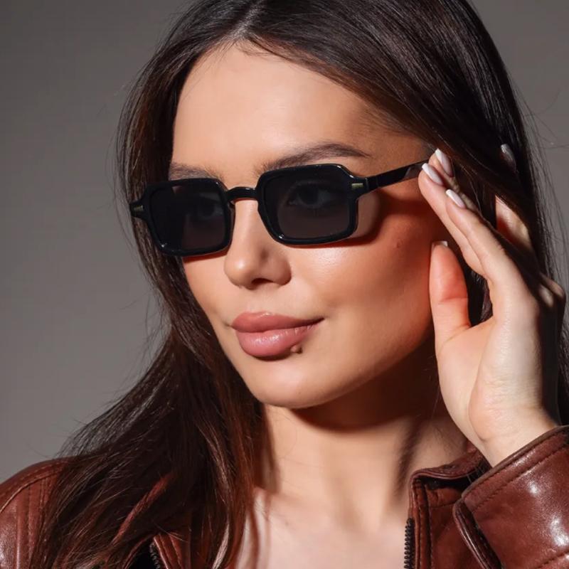 2pcs Classic Small Square Sunglasses Women Vintage Sports Brand Sun Glasses Men Shades Female Fashion Gradient Eyeglasses UV400