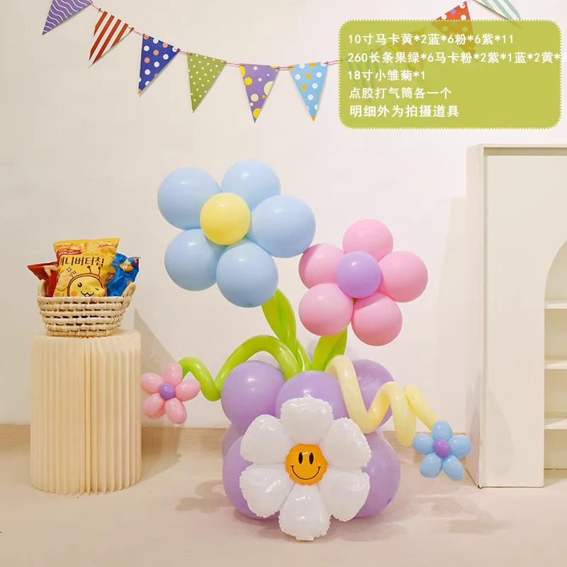 

Школьный сезон Цветочная колонна из воздушных шаров Выпускной Оформление задней стены класса Церемония в детском саду Оформление атмосферы Colorful flower column combination 4