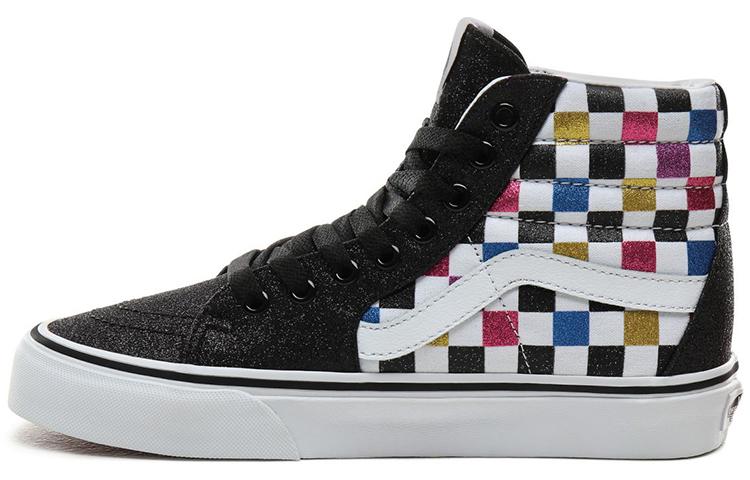 Vans SK8-HI Glitter Checkerboard VN0A4BV6V3P 38.5