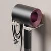 Bathroom Hair Dryer Stand Wall Mounted Hairdryer Holder Hair Tool Organizers Rack Solid Wood Hair Blow Dryer Shelf