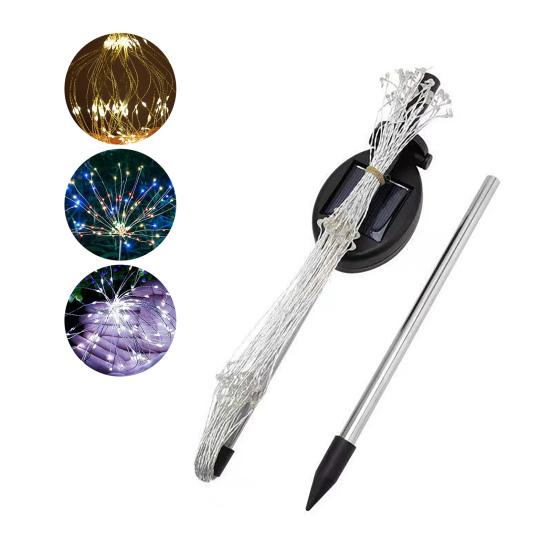 Outdoor Light Creative Weather Resistant Reusable High Quality Solar Powered Dandelion Shape LED Lamp for Courtyard