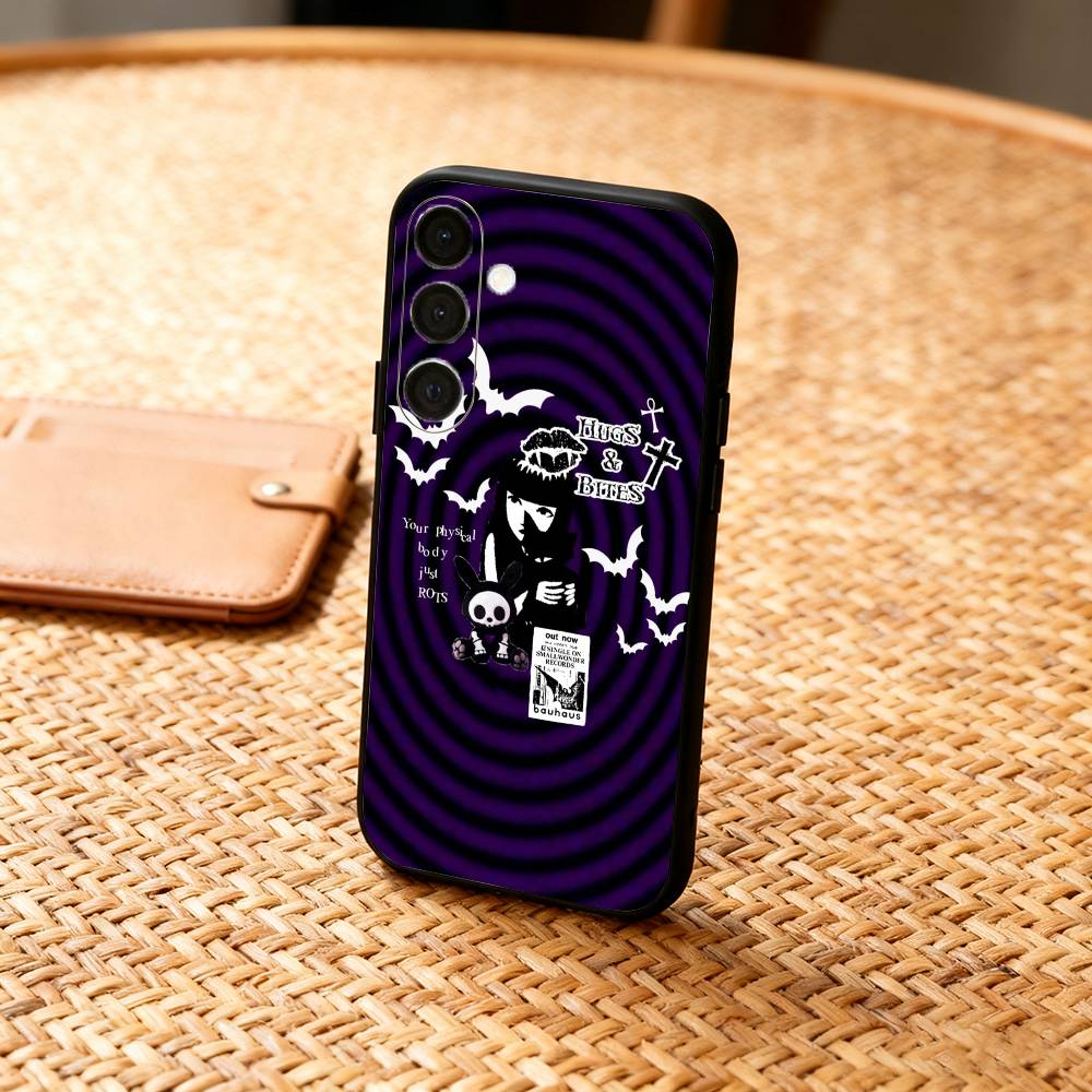 Cat E-Emily The Strange  Phone Case For Samsung  A73,A21s,A22,A31,A32,A52,A53,A71,A80,Soft Black Shell
