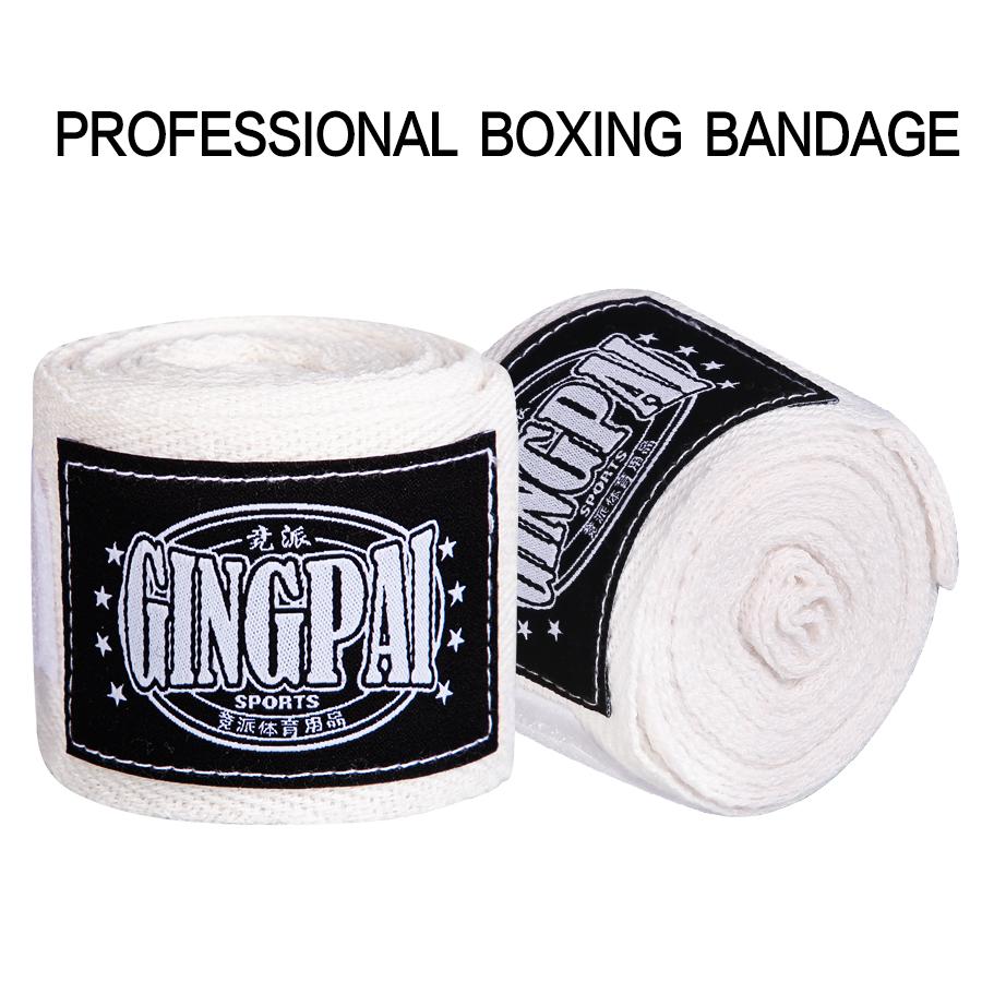 2Pcs 5M Cotton Boxing Bandage Hand Wraps Protector for Kickboxing Sanda MMA Training Sports Strap