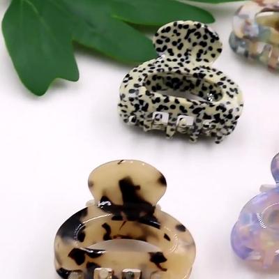 Acetate Leopard Small Hair Clips Hair Claw Women Barrettes Crab Hairpin Styling Clip Girls Hair Fashion Headwear Accessories