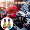 Quick Coupler Adapter 1 Pair High-low Conversion Adapters Truck Conditioner Adapter Fittings For Conditioner Hose Copper