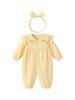 2026 Spring & Autumn Newborn Doll Collar Baby Girl Romper - Super Cute Crawling Outfit