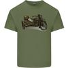 Motorcycle And Sidecar Biker Motorbike Unisexs Light Cotton Tshirt